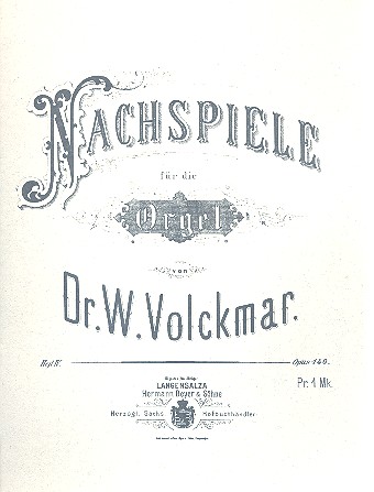 Nachspiele Band 4 op.140