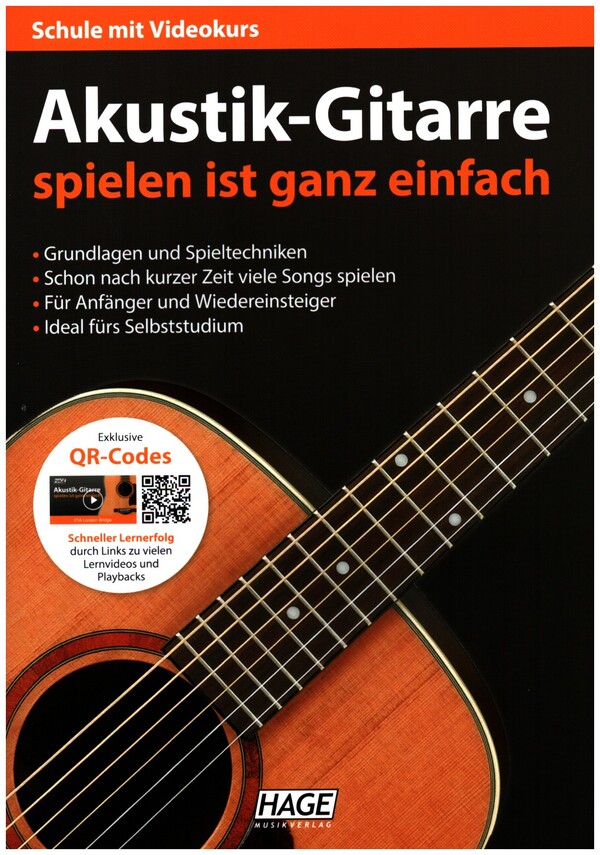 Akustik-Gitarre spielen ist ganz einfach (+QR-Codes)