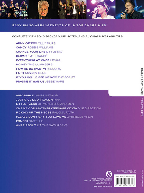 Today's Hits: for really easy piano