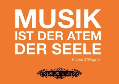 Postkarte Wagner - Musik ist der Atem der Seele