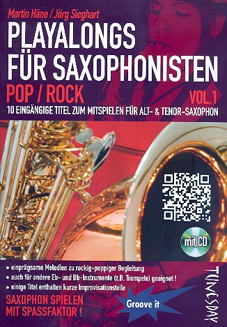 Playalongs für Saxophonisten - Pop/Rock Band 1 (+CD)