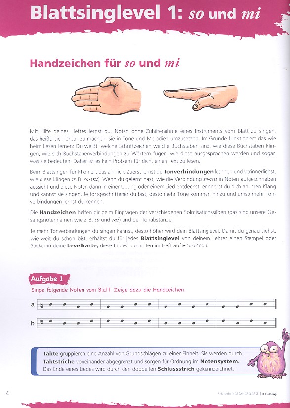 Gesangsklasse - Schülerheft