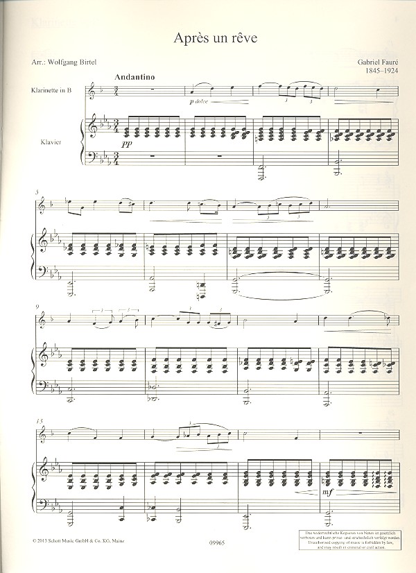 Après un rêve op. 7/1