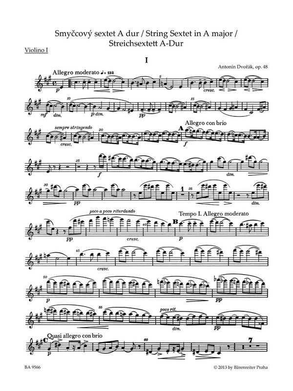 Sextett A-Dur op.48 für 2 Violinen,