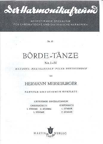 Börde-Tänze Nr.1-4