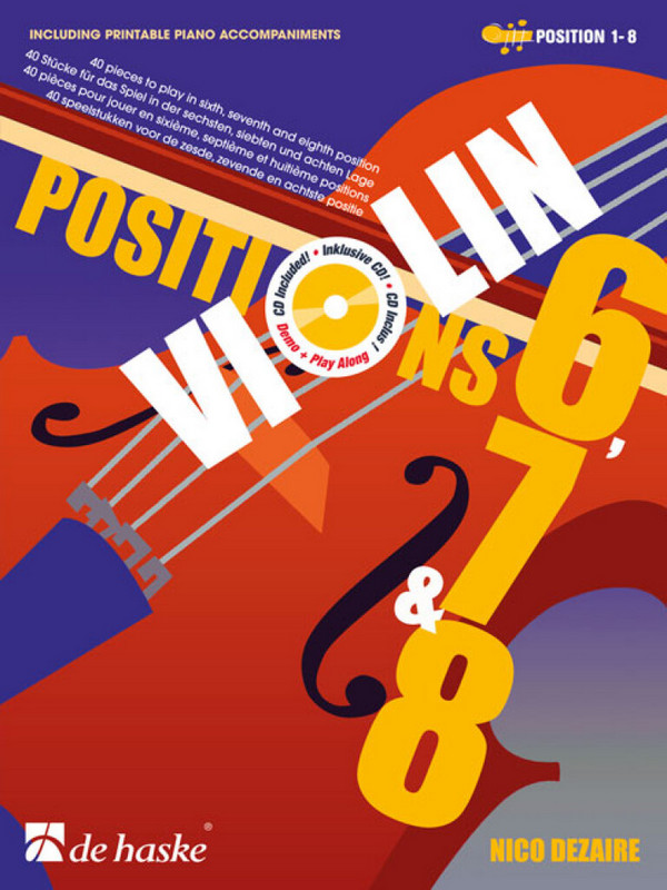 Violin Position 6, 7, 8 (+2 CD's) für Violine