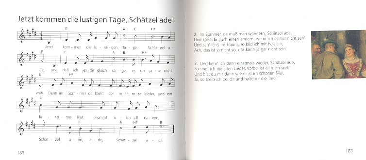 Deutsche Volkslieder Liederbuch