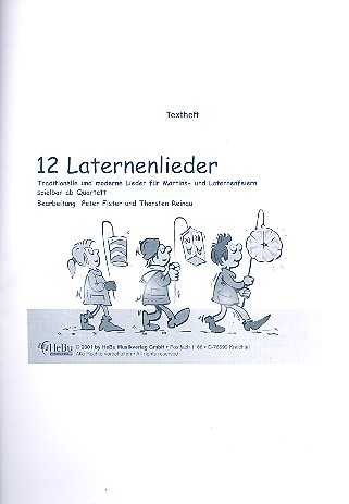 12 Laternenlieder für 4-stimmiges