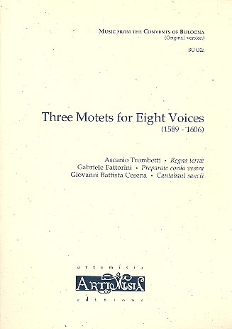 3 Motets for 8 Voices for mixed chorus