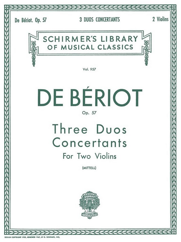 3 Duos concertants op.57