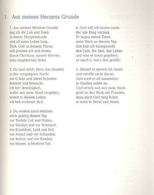 Aus meines Herzens Grunde