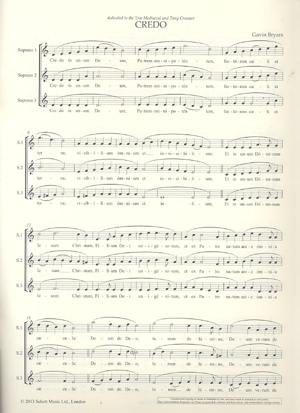 Credo  and  Benedicamus Domino