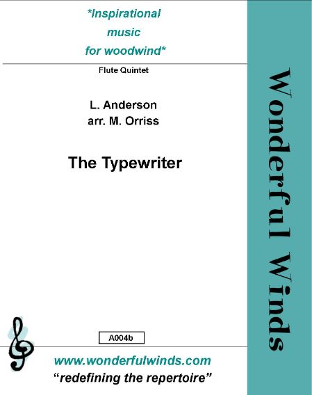 The Typewriter for 5 flutes and percussion
