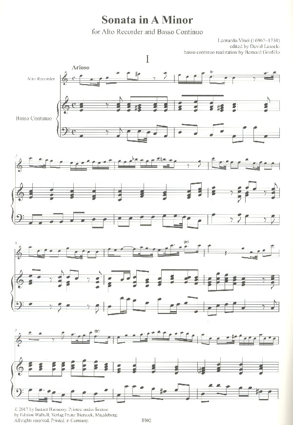 Sonata in a Minor