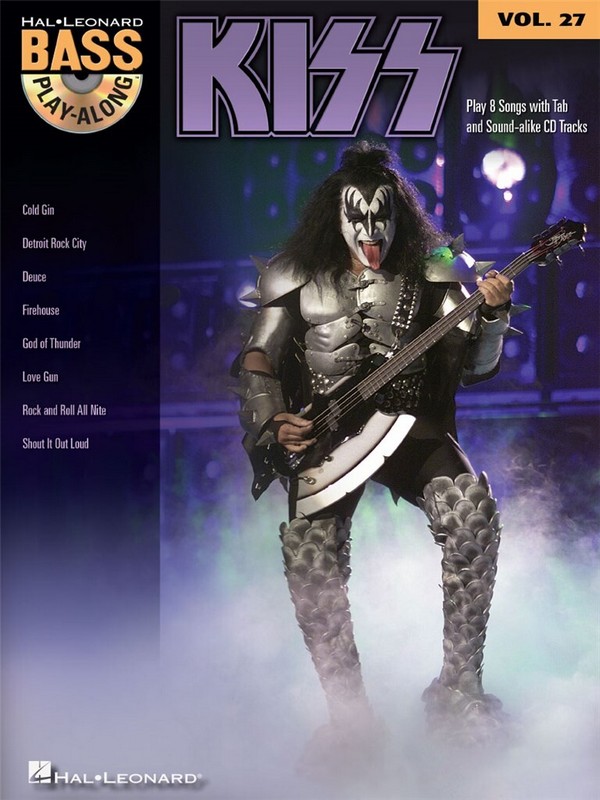 Kiss (+CD): bass playalong vol.27