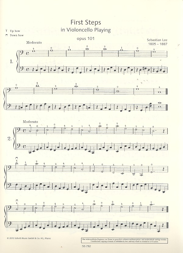 First Steps in Violoncello Playing op.101