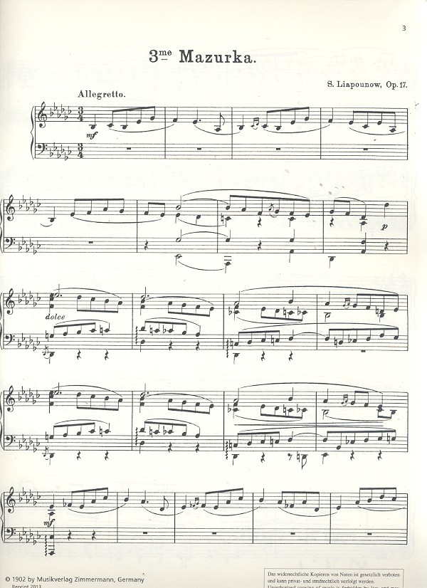 Mazurka Nr.3 op.17