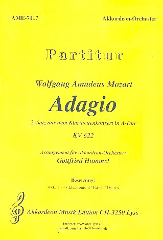 Adagio KV622 für Akkordeonorchester