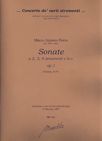 Sonate op.1 a 2-4 strumenti e Bc