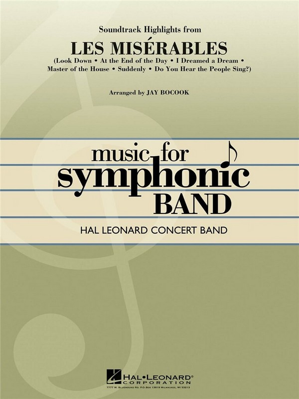 Les Miserables (Highlights): for concert band