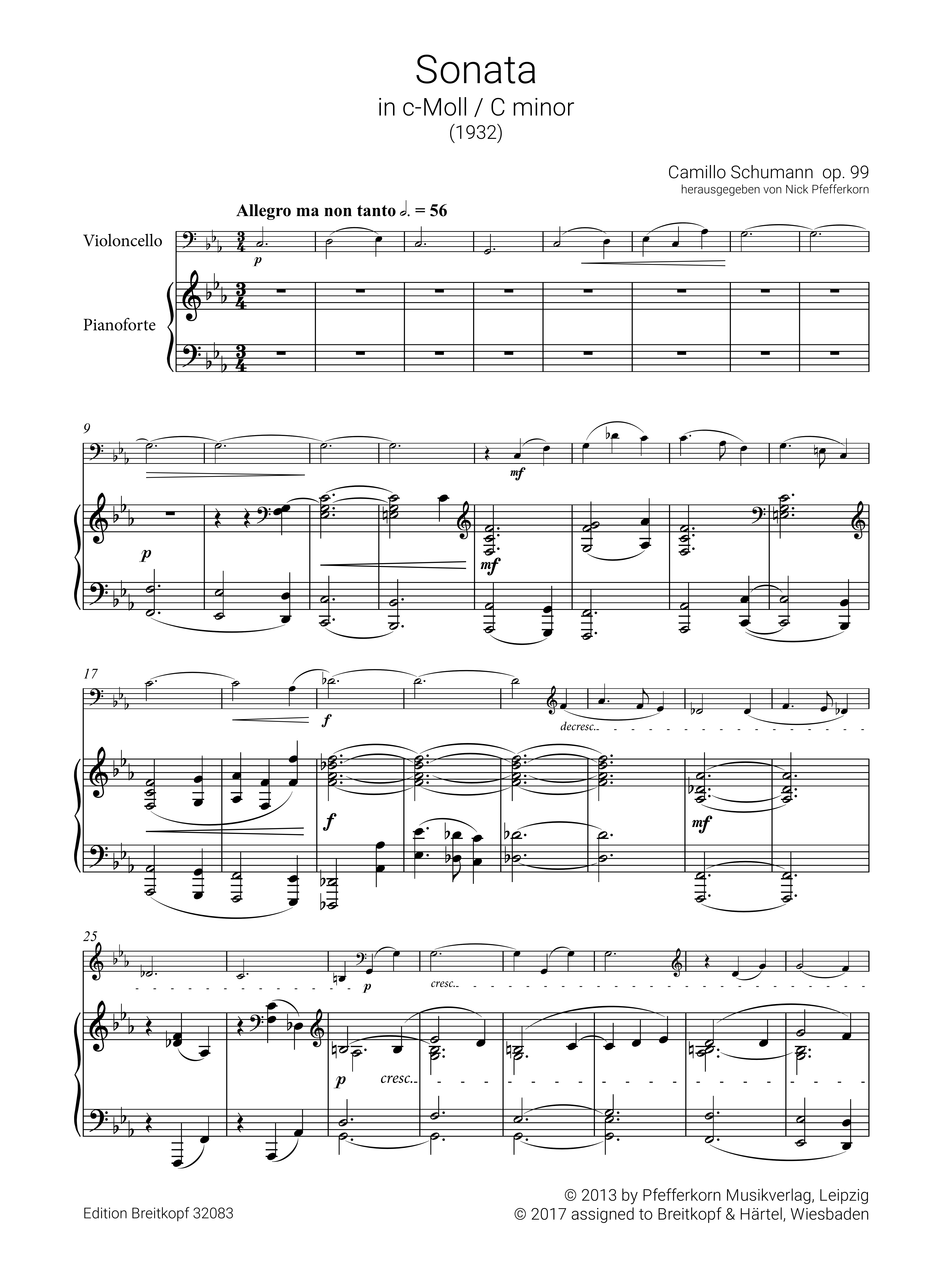 Sonate in c-Moll op.99