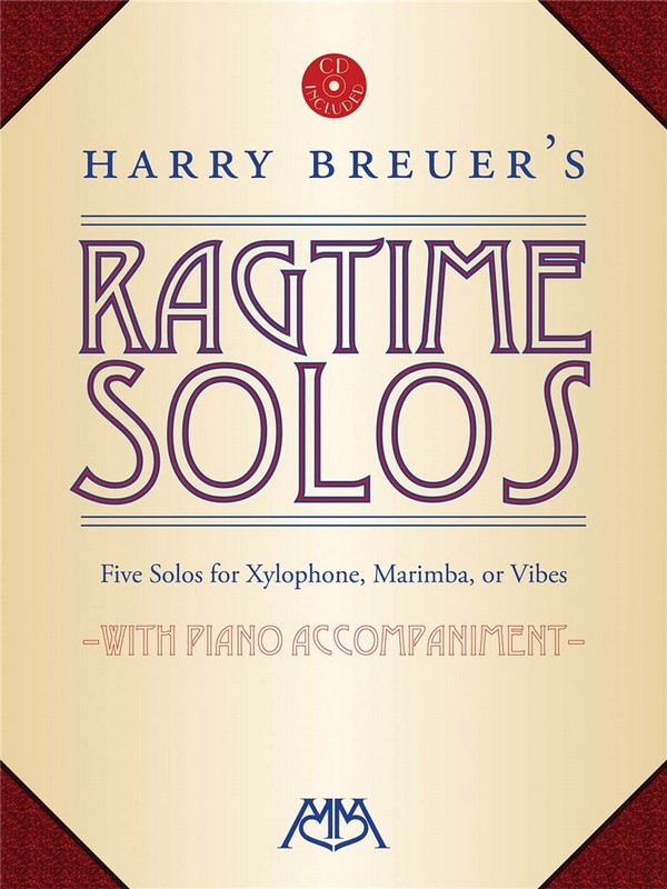 Ragtime Solos (+CD) for marimba (xylophone/