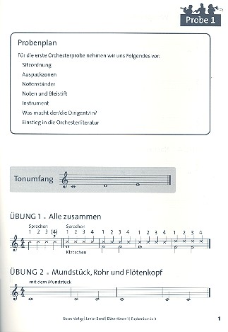 Junior Band Bläserklasse Band 1