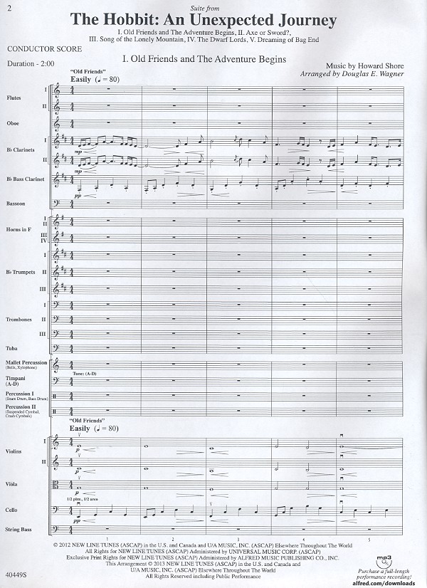 Suite from The Hobbit - An unexpected Journey