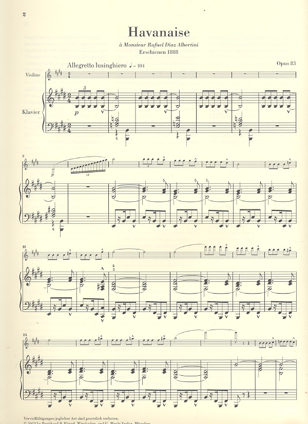 Havanaise op.83
