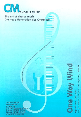 One Way Wind für gem Chor und Klavier