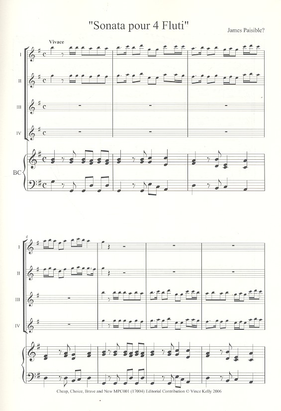 Sonata pour 4 flute