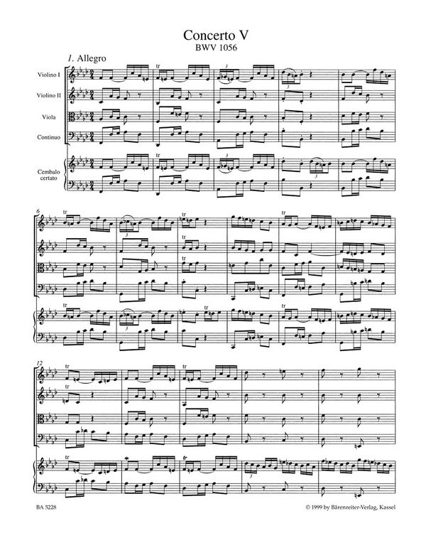Konzert f-Moll Nr.5 BWV1056