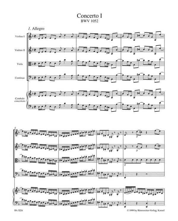 Konzert d-Moll Nr.1 BWV1052
