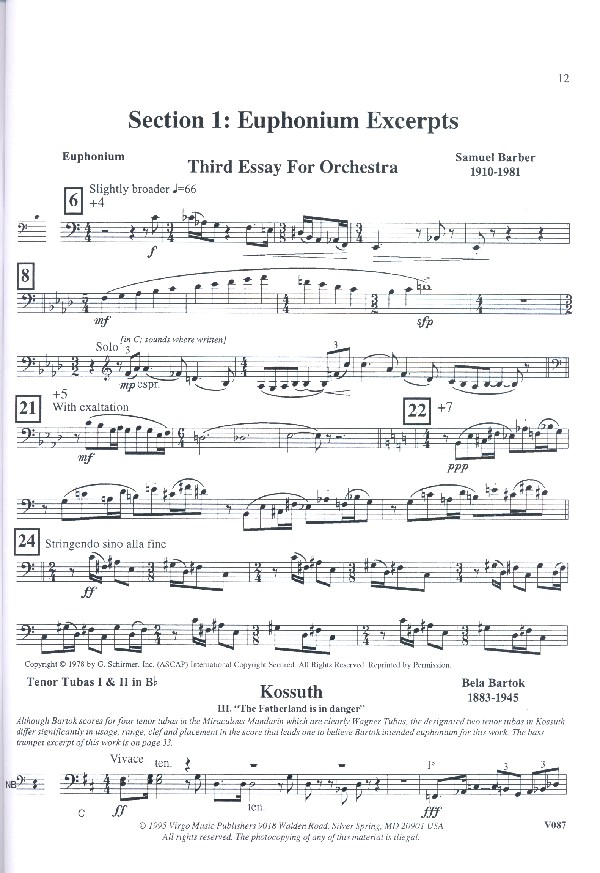Orchestral Excerpts