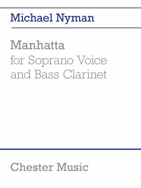Manhatta for soprano voice and bass clarinet