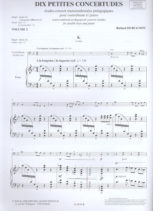 10 petites concertudes vol.2 (nos.6-10)