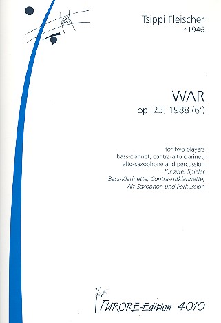 War op.23 für Bassklarinette, Contra-Altklarinette,