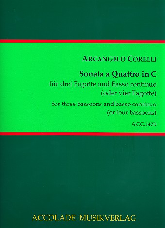 Sonata a quattro in C für 3 Fagotte und Bc