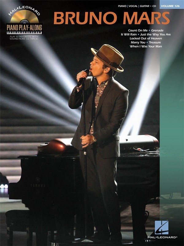 Bruno Mars (+audio access): piano playalong vol.126