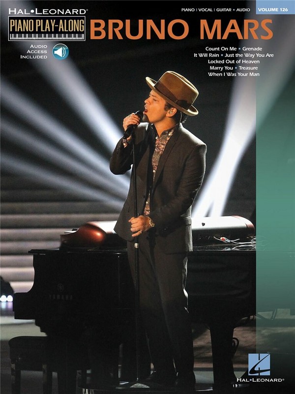 Bruno Mars (+audio access): piano playalong vol.126