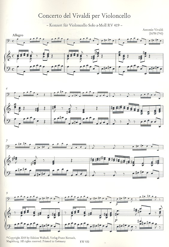 Konzert a-Moll Nr.22 RV419