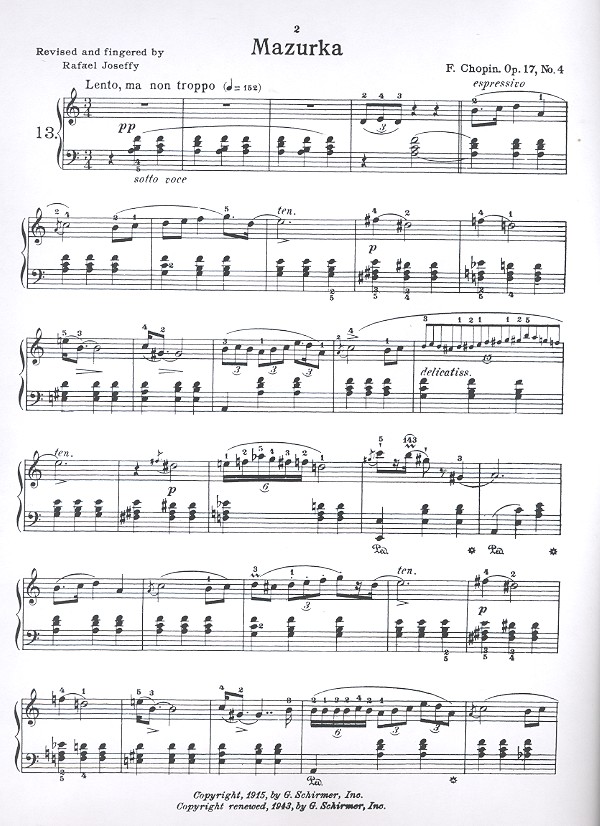 Mazurka op.17,4