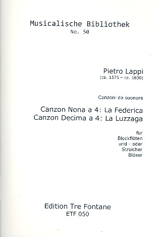 2 Canzoni da suonare für 4 Instrumente