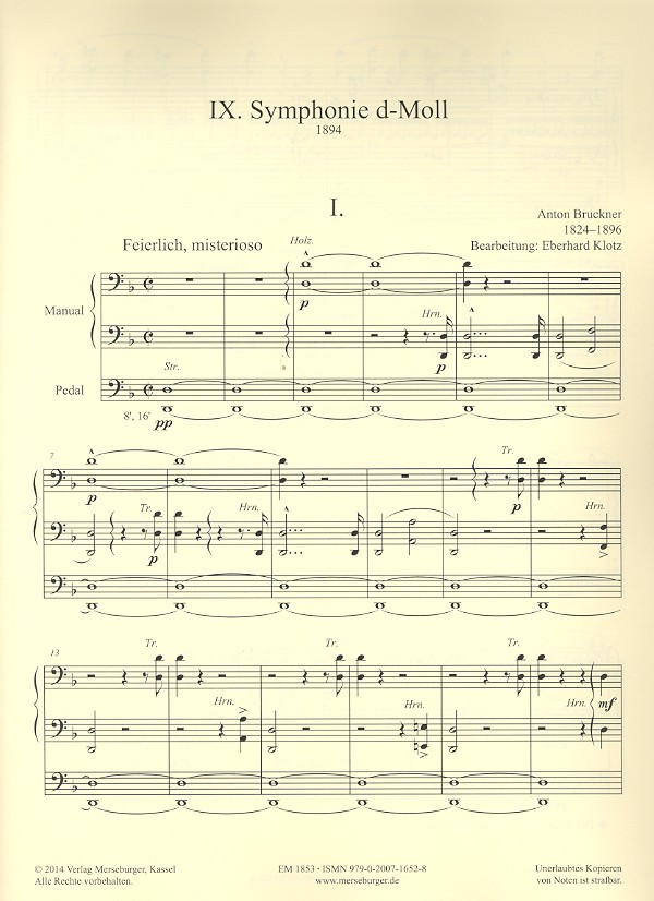 Sinfonie Nr.9 Band 1 (1. Satz)