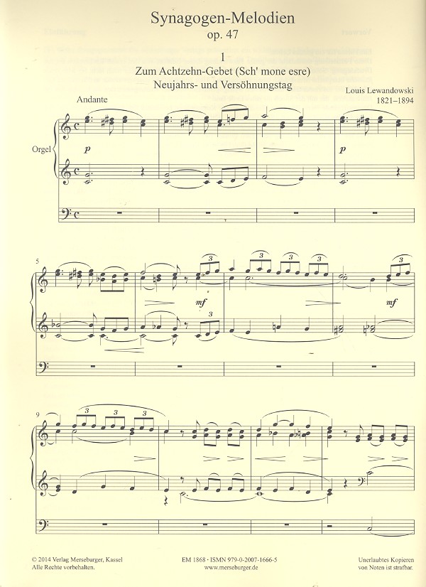 Synagogen-Melodien op.47