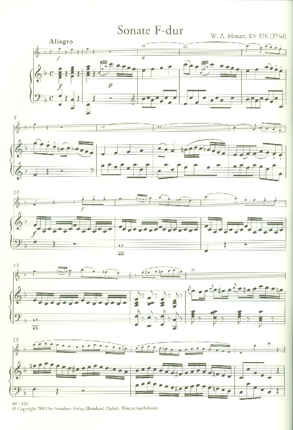 6 Sonaten Band 1 (Nr.1-3) für Flöte