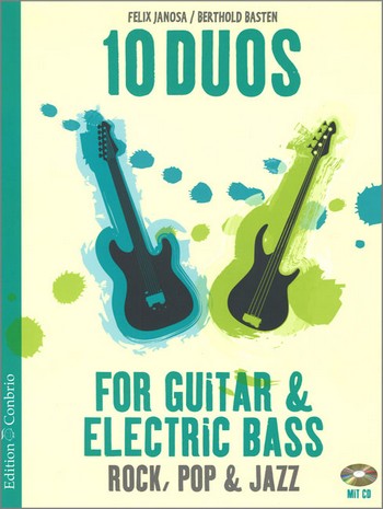 10 Duos (+CD): für Gitarre und E-Bass