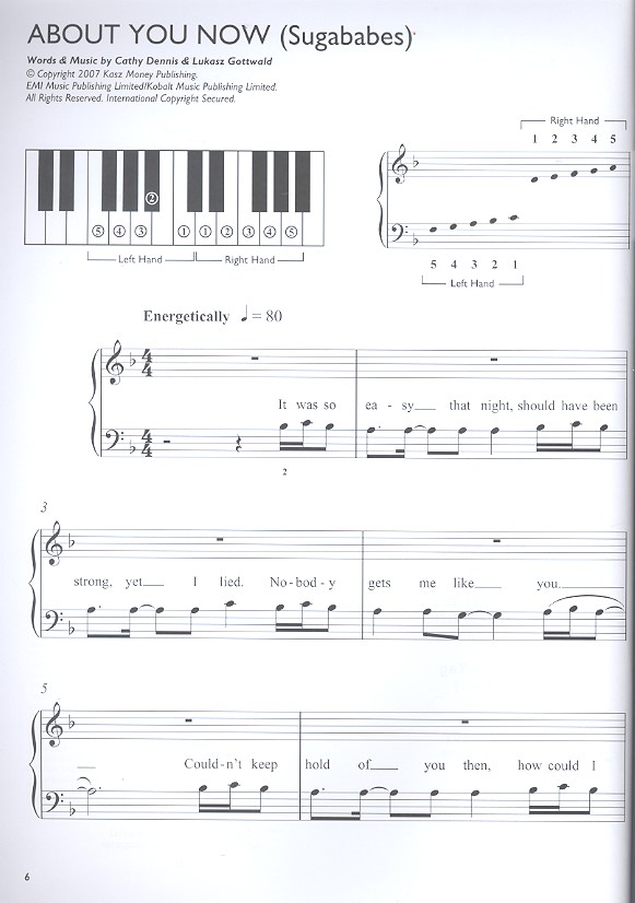 45 Hit Songs: for 5-finger piano