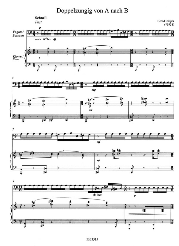 Zeitgenössische Fagottmusik