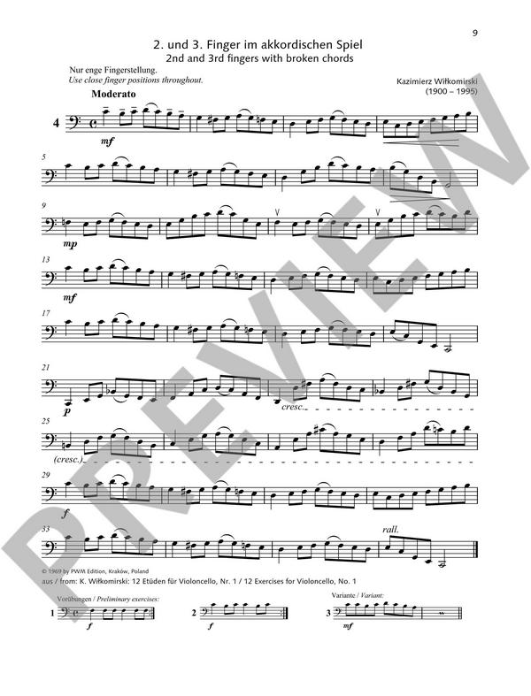 Leichte Cello-Etüden Band 1